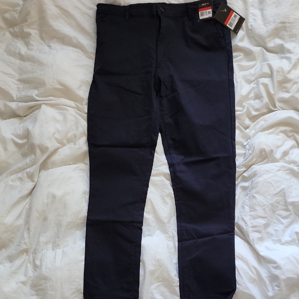 Galaxy By Harvic Men's Navy Chinos